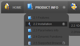Toolbars Grey AJAX Menu Template